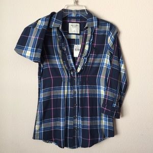 Abercrombie & Fitch - Navy Stripe Blouse